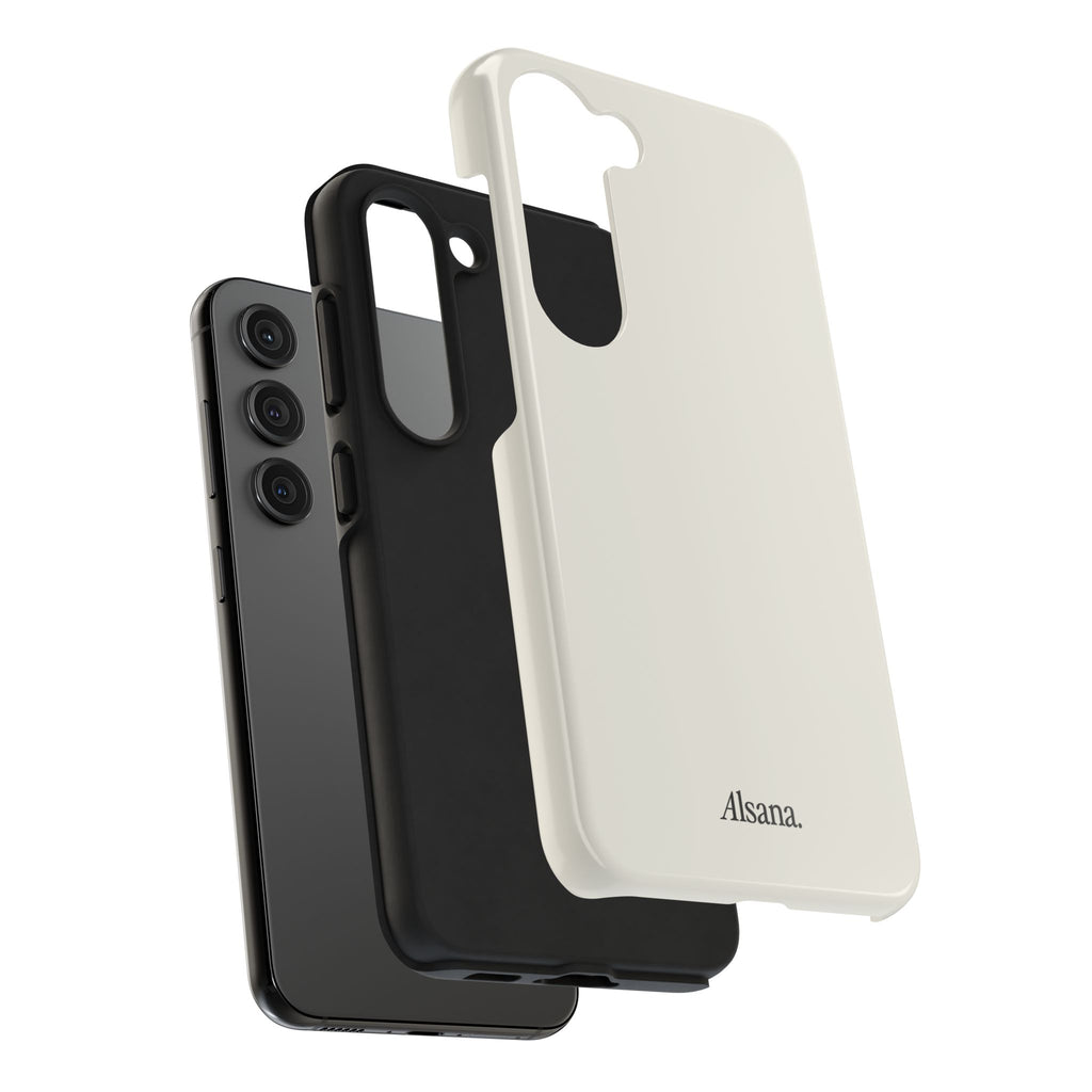 Tough Phone Case — Minimal Black Text 'Alsana' Protective Phone Cover