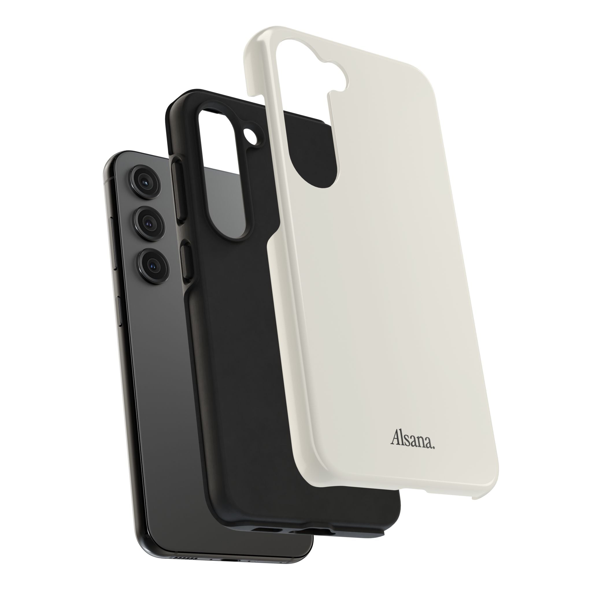 Tough Phone Case — Minimal Black Text 'Alsana' Protective Phone Cover