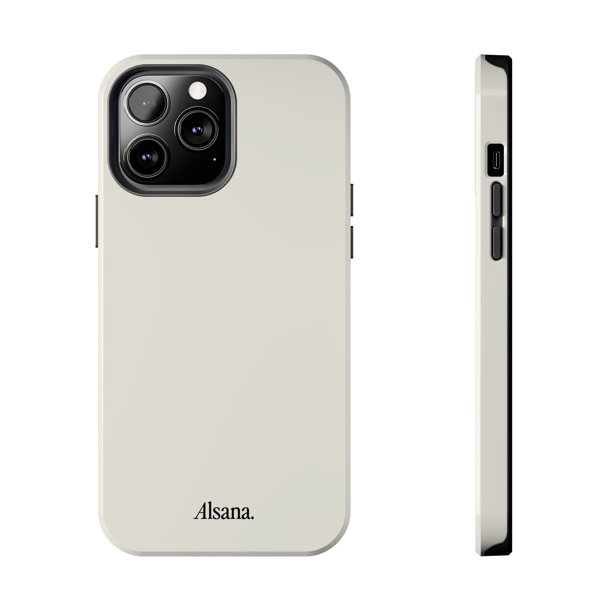 Tough Phone Case — Minimal Black Text 'Alsana' Protective Phone Cover