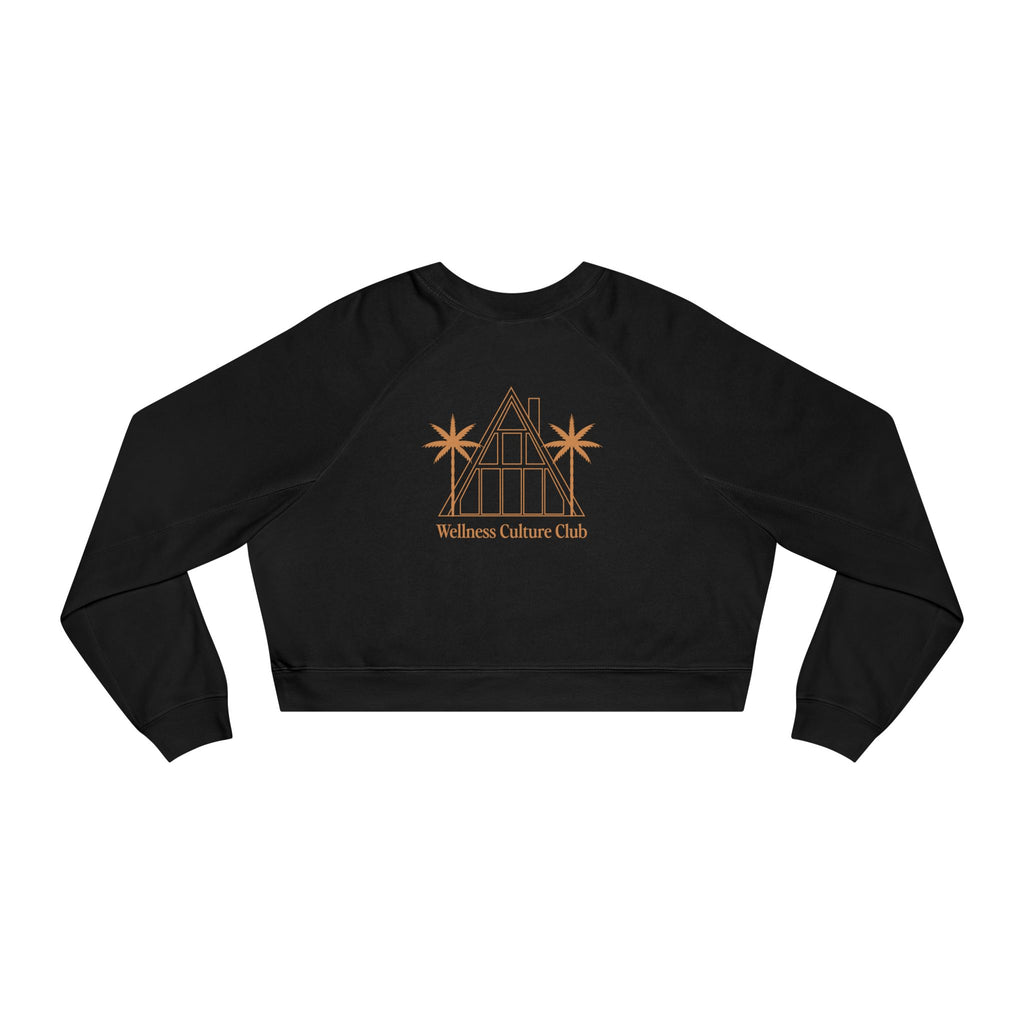 Cropped Pullover — Wellness Culture Club Cropped Fleece Sweatshirt