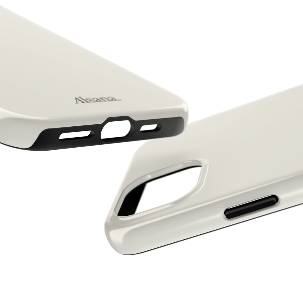Tough Phone Case — Minimal Black Text 'Alsana' Protective Phone Cover