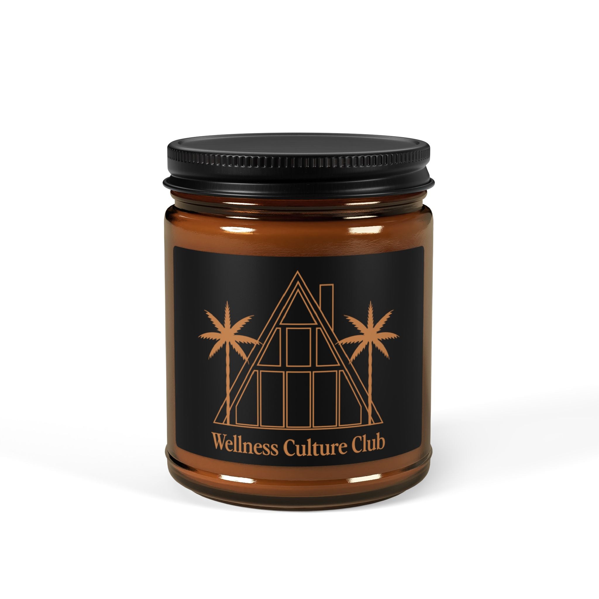 Wellness Culture Club Scented Soy Candle — Amber Jar Aromatherapy Candle