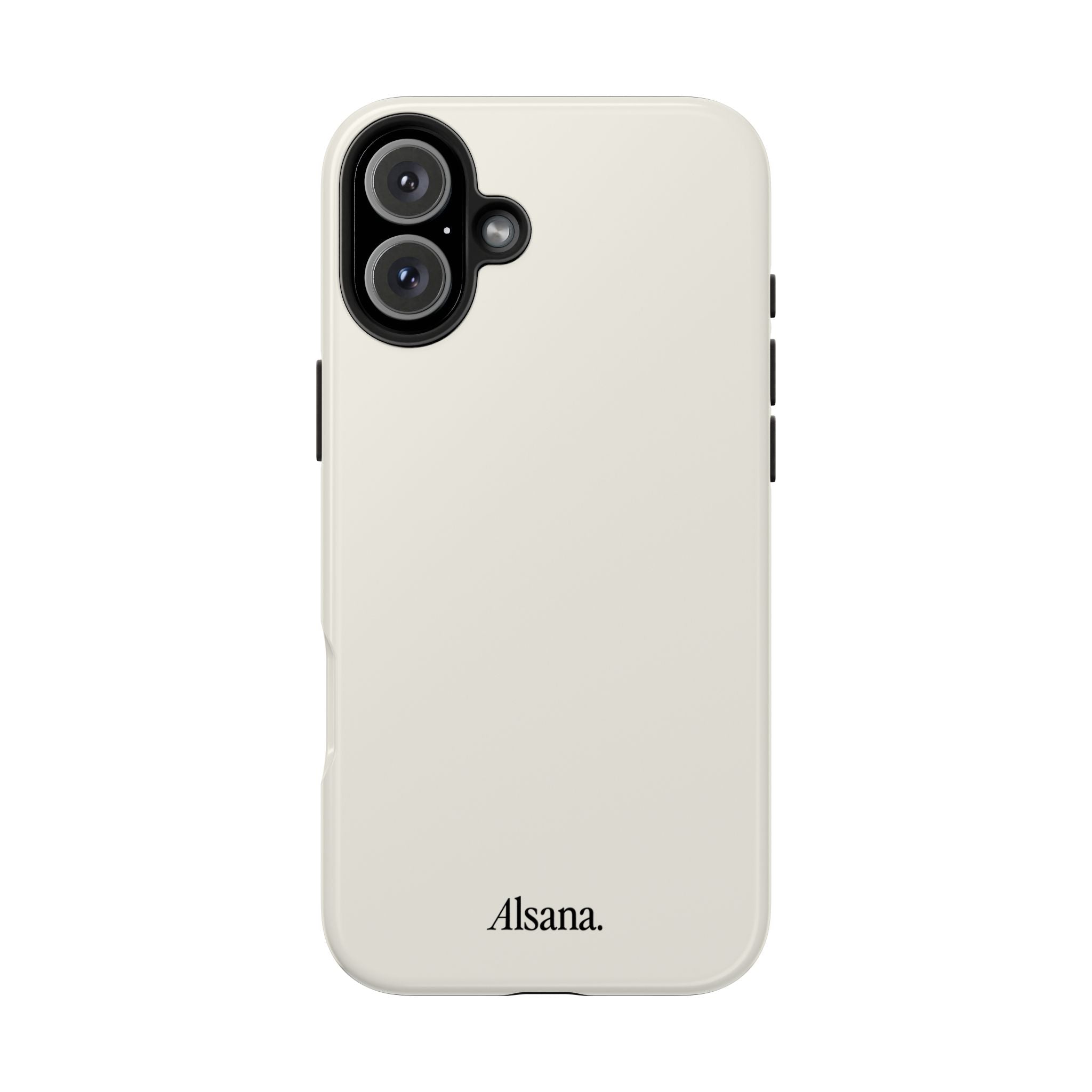 Tough Phone Case — Minimal Black Text 'Alsana' Protective Phone Cover