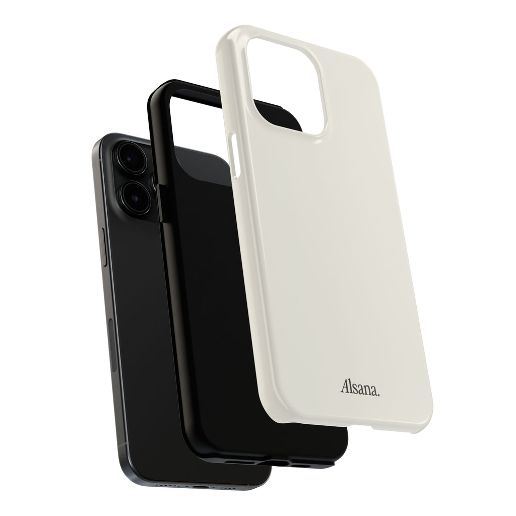 Tough Phone Case — Minimal Black Text 'Alsana' Protective Phone Cover