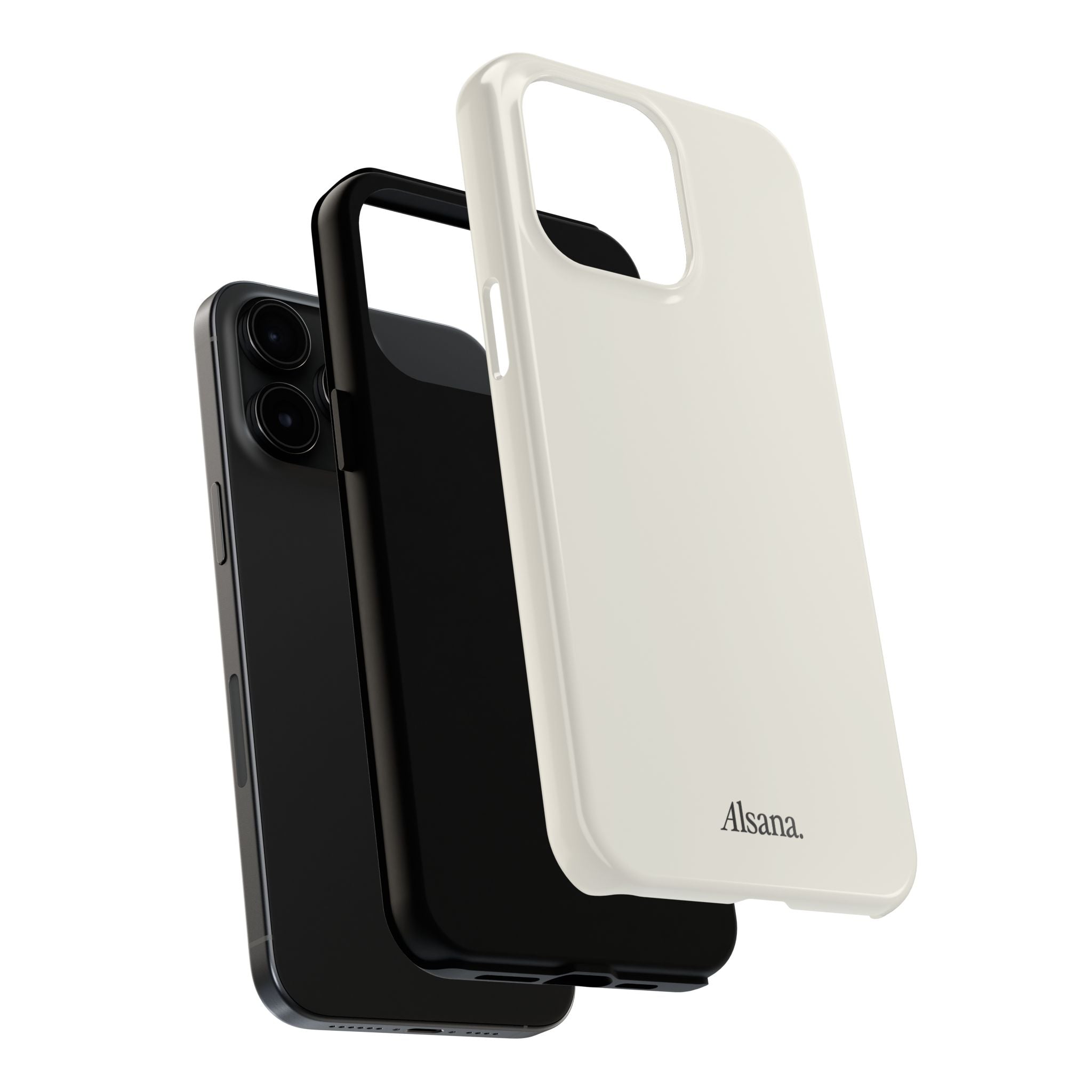 Tough Phone Case — Minimal Black Text 'Alsana' Protective Phone Cover