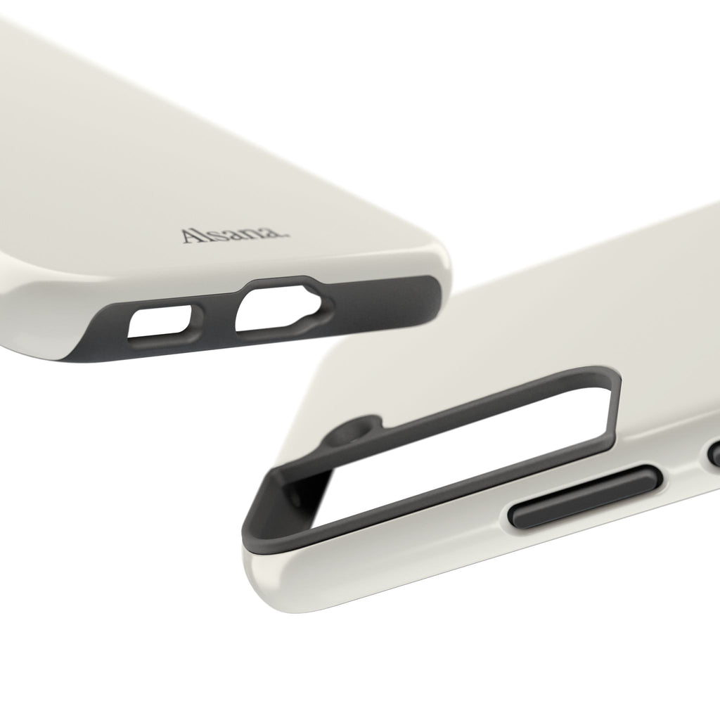 Tough Phone Case — Minimal Black Text 'Alsana' Protective Phone Cover