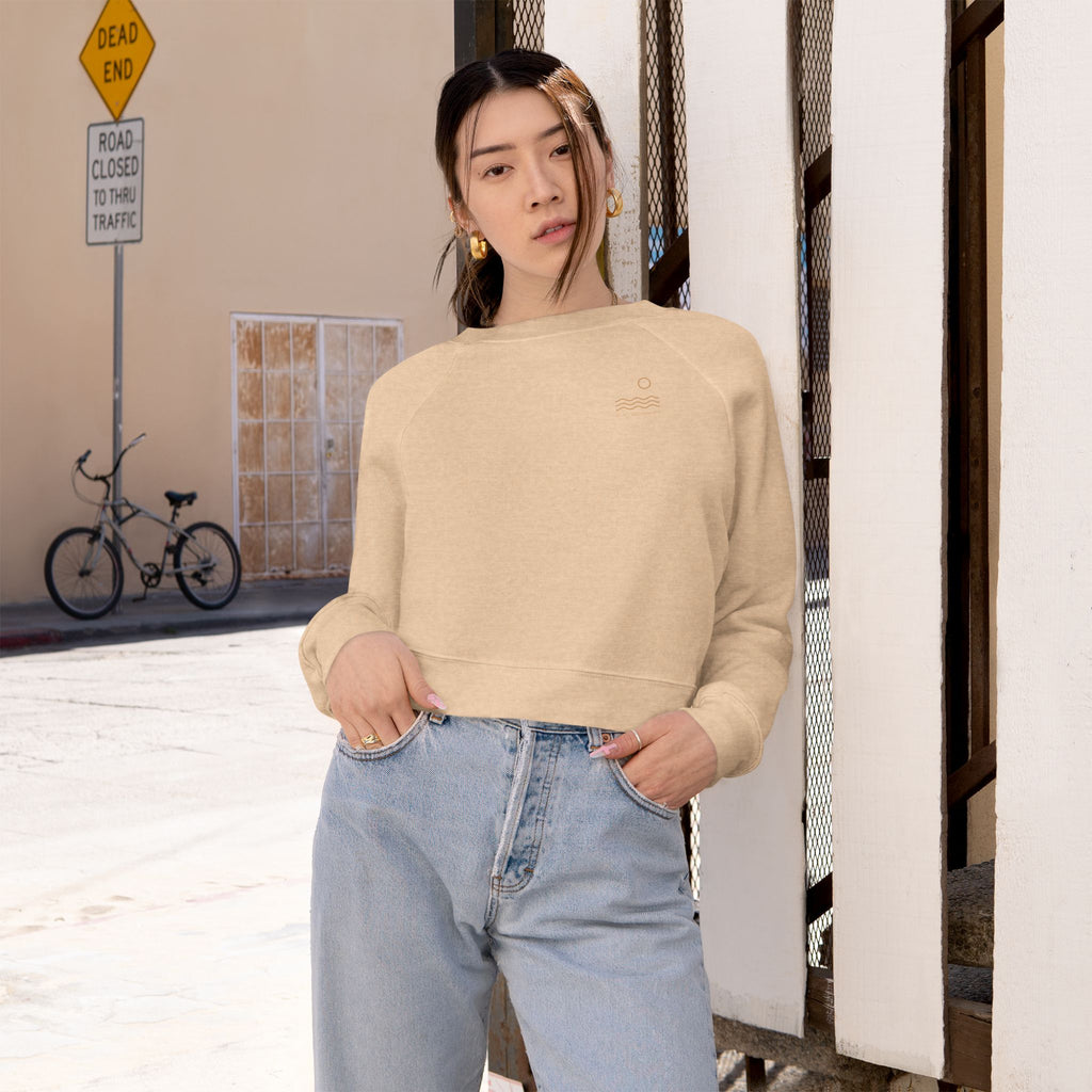 Cropped Pullover — Wellness Culture Club Cropped Fleece Sweatshirt