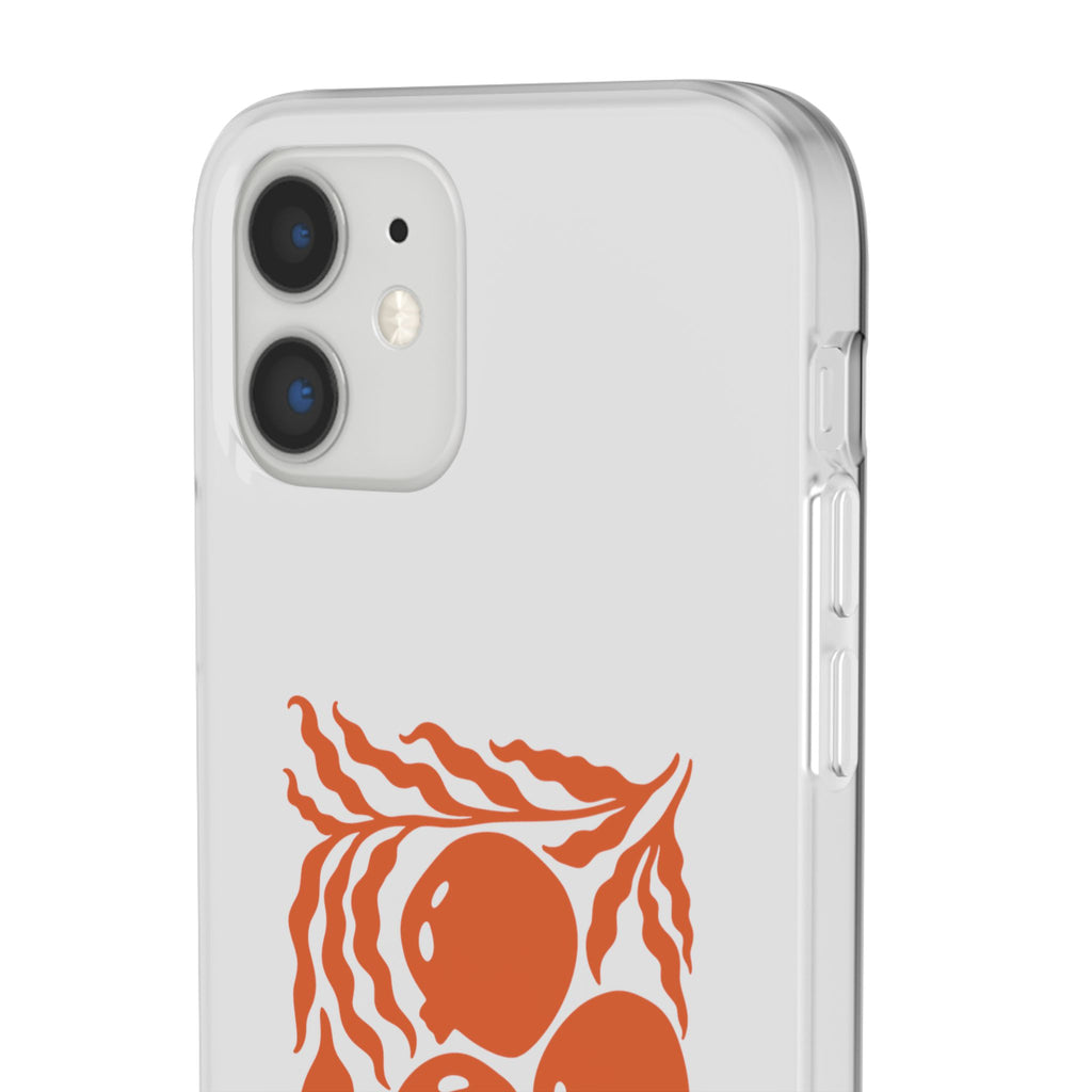 Stay Unbreakable Phone Case — Abstract Orange Fruit Graphic Flexible Case