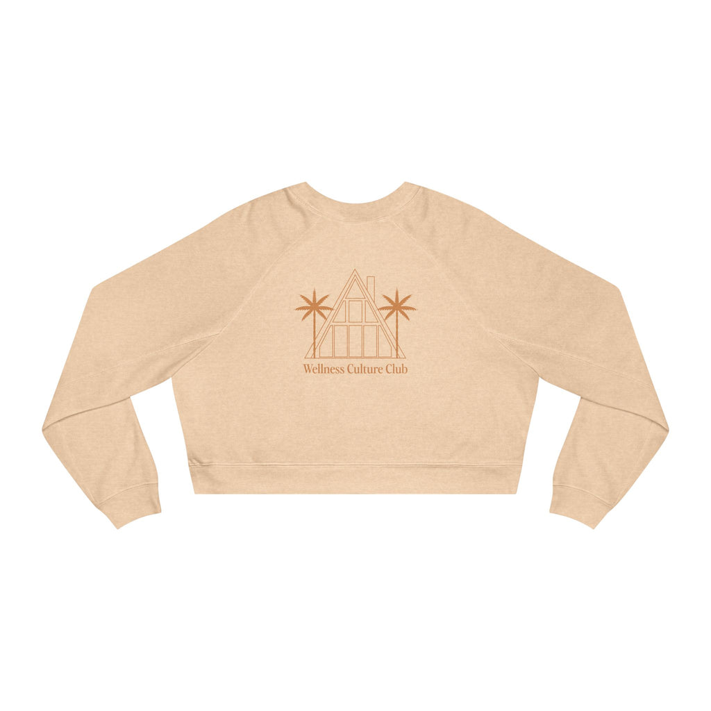Cropped Pullover — Wellness Culture Club Cropped Fleece Sweatshirt