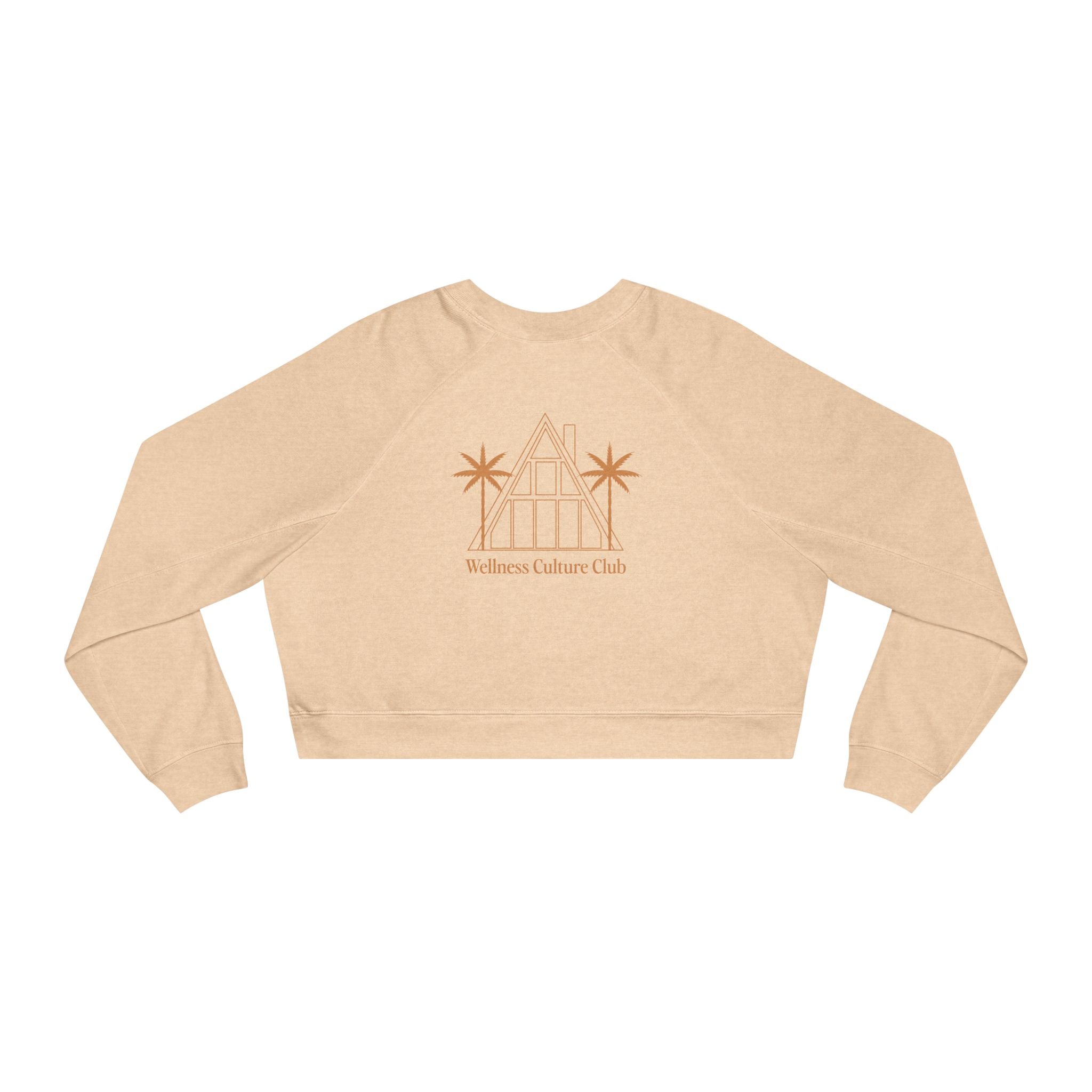 Cropped Pullover — Wellness Culture Club Cropped Fleece Sweatshirt