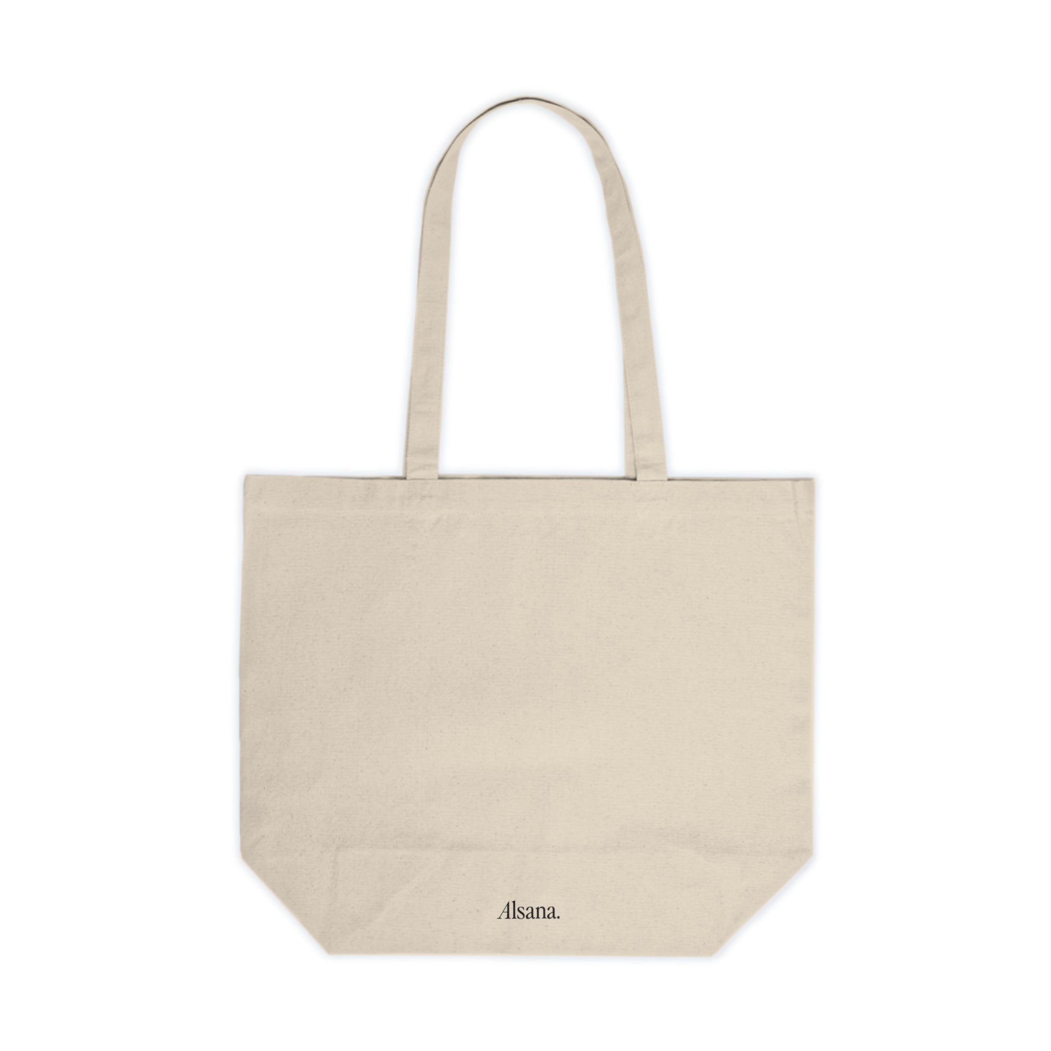 Soul Hearted Canvas Tote Bag — Minimal Script Eco Shopping Tote