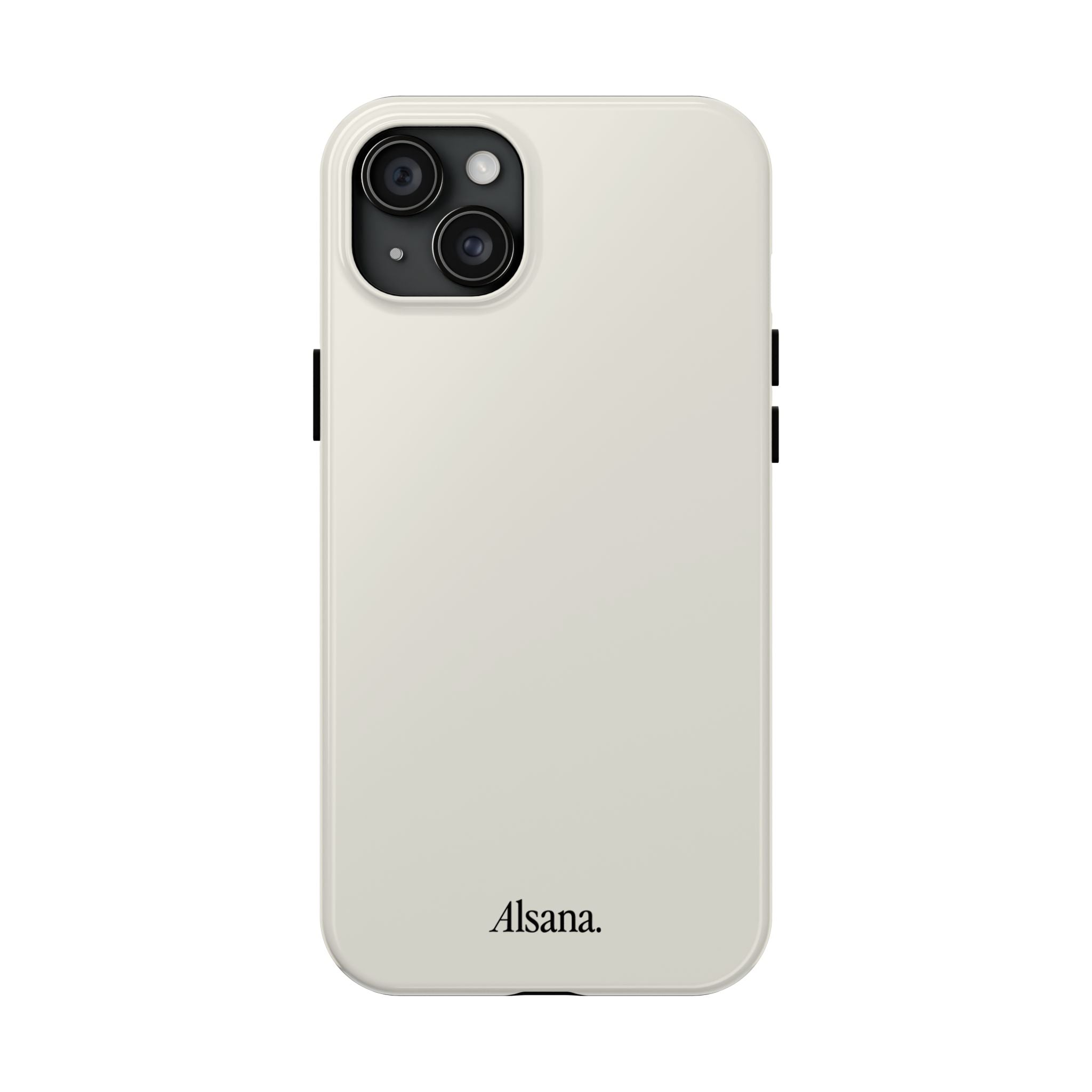 Tough Phone Case — Minimal Black Text 'Alsana' Protective Phone Cover