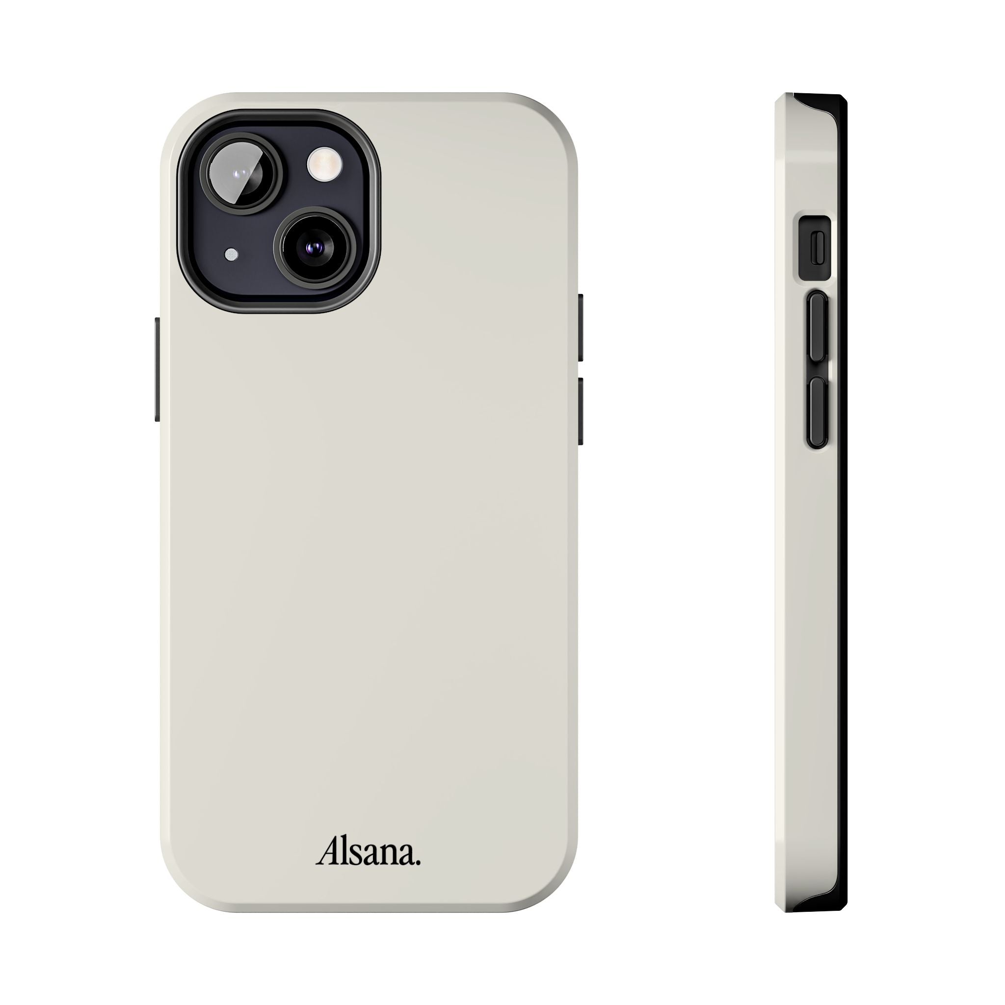 Tough Phone Case — Minimal Black Text 'Alsana' Protective Phone Cover