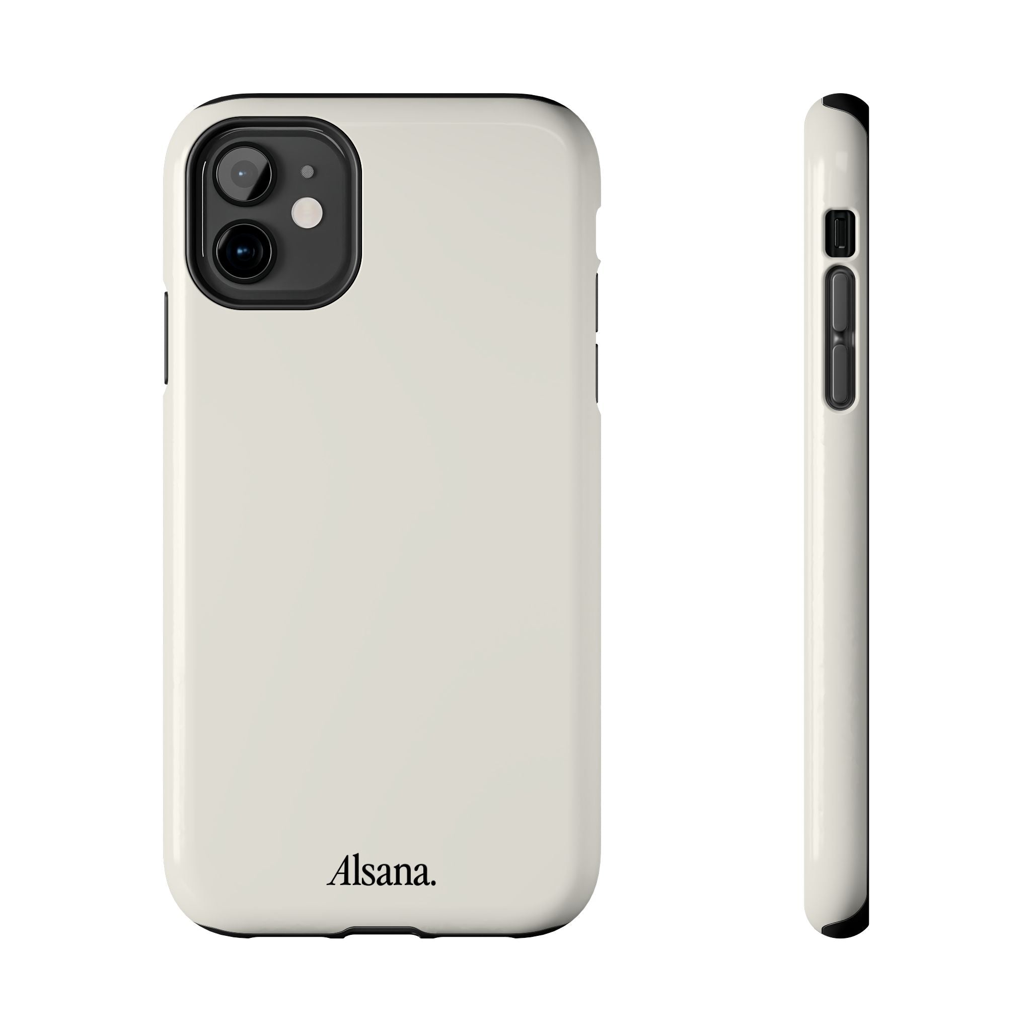 Tough Phone Case — Minimal Black Text 'Alsana' Protective Phone Cover