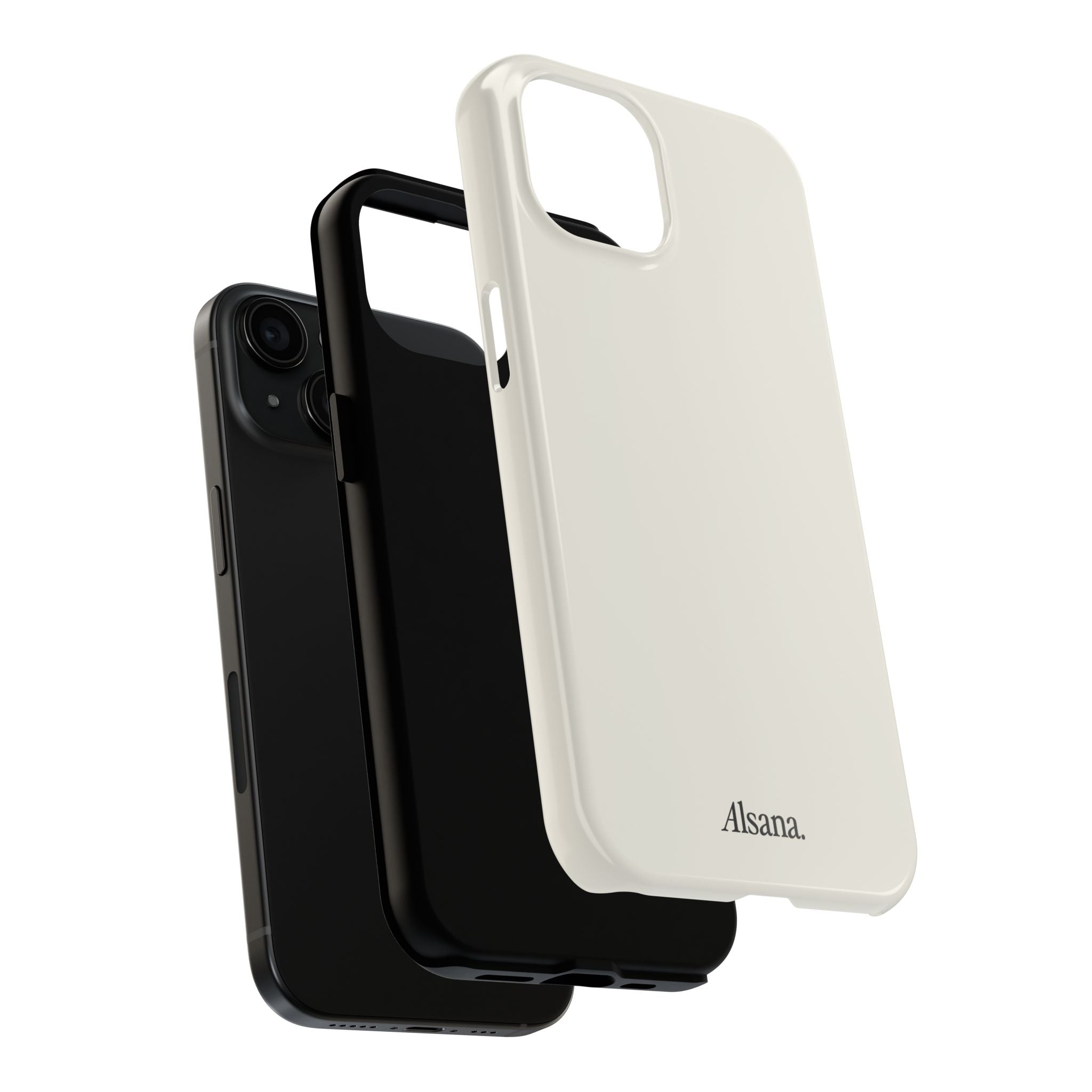 Tough Phone Case — Minimal Black Text 'Alsana' Protective Phone Cover