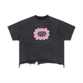 Vintage Wash Boxy Distressed Hem T-Shirt